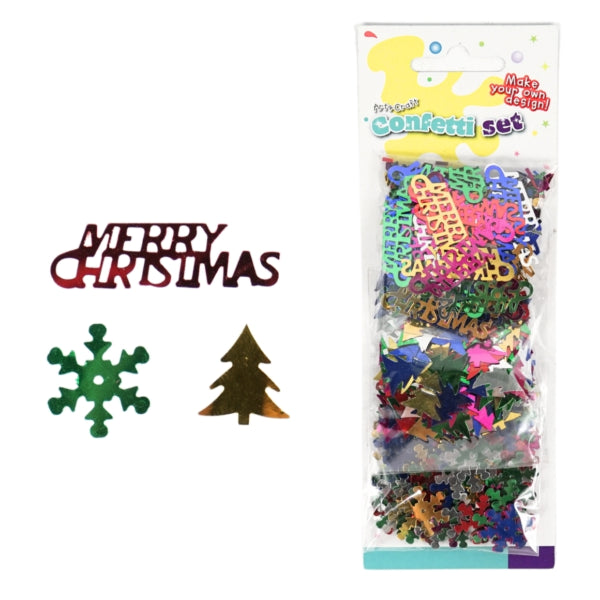 Christmas Confetti Metallic 3 X 7 Grams