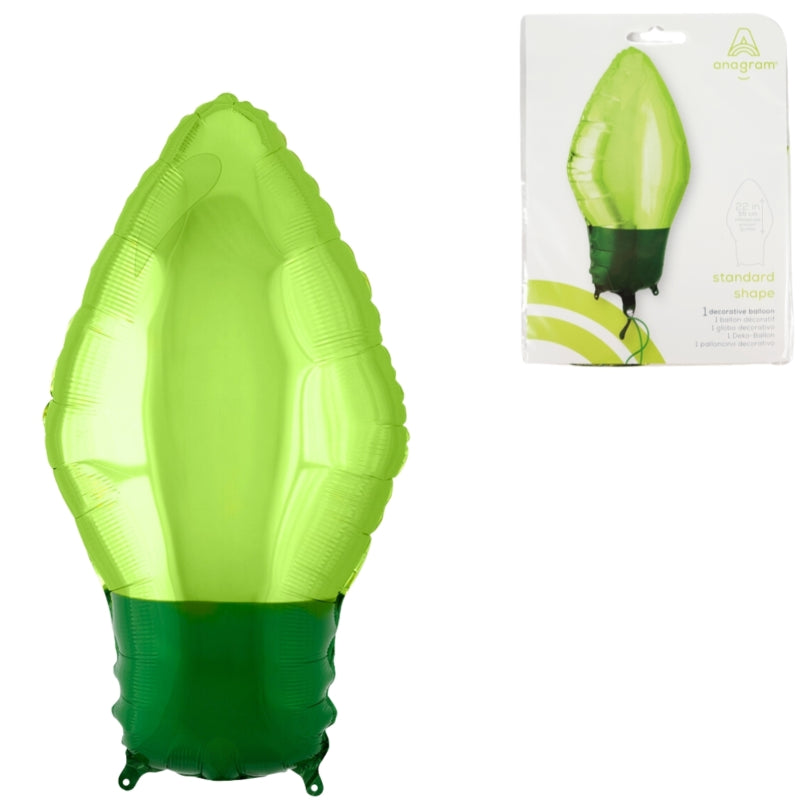 Foil Balloon Christmas Light Green 55 Cm