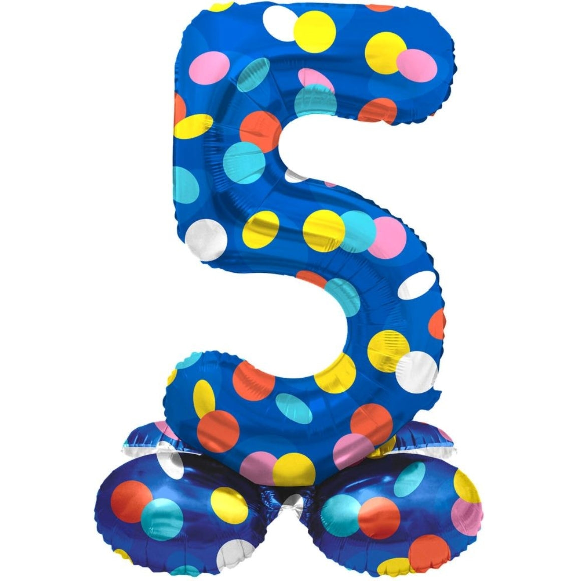 Folat Foil Balloon Standing 5 Dots 41 Cm
