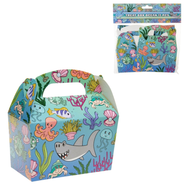 Sea Animals Treat Box Blue 12.5 Cm 12 Pieces
