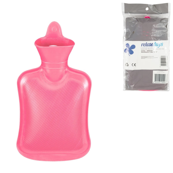 Бутилка за топла вода Relaxdays Pink 1л