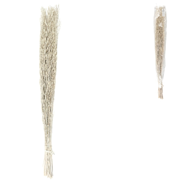 Bundle Of Dried Saras Grass White 110 Cm