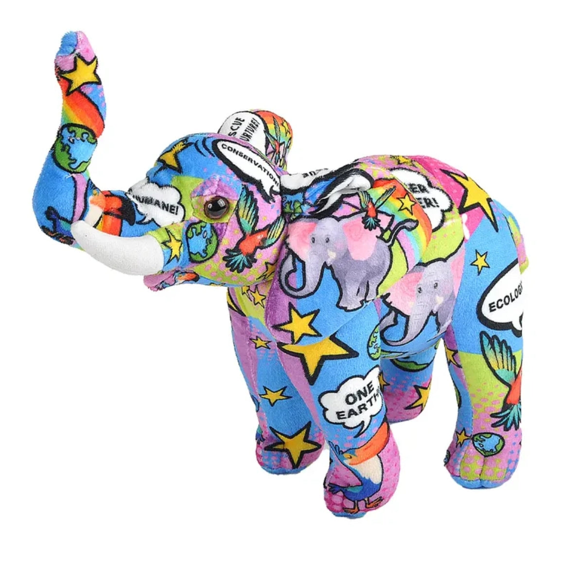 Wild Republic Plush Message En Elephant 35 Cm