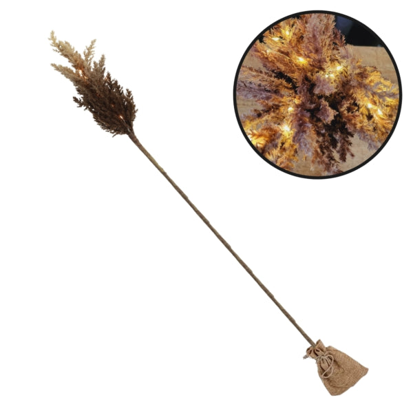 Countryfield Sztuczna gałąź Astilbe Led na baterie Brązowa 90 cm