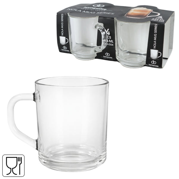 Hogar Vaso Nola 246 Ml 4 Piezas