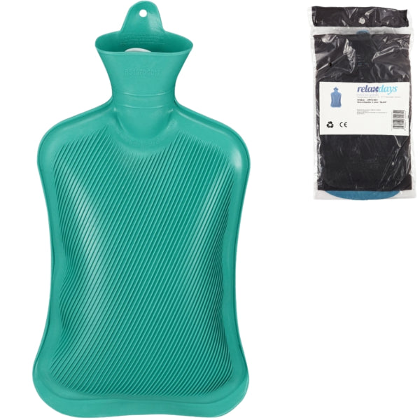 Relaxdays Hot Water Bottle Turquoise 2 L