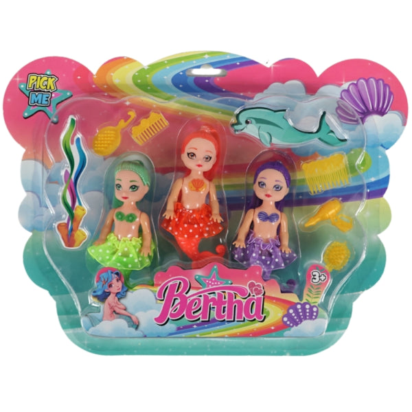 Mermaid Set With Accessories 12 Cm