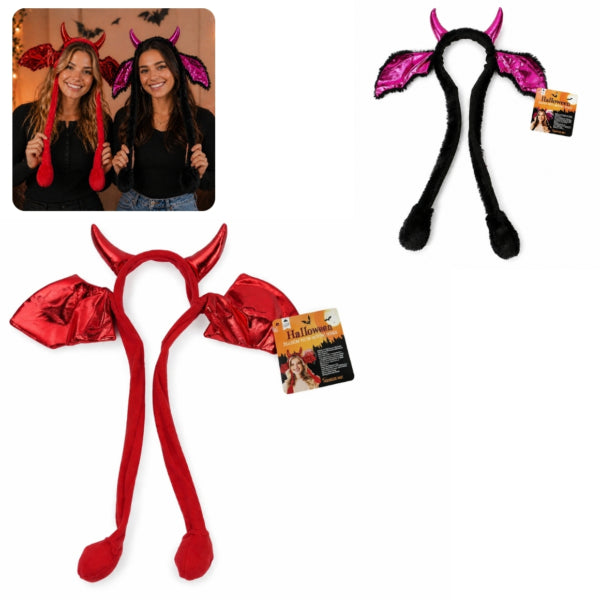 Halloween Headband With Moving Ears 55 Cm 2 Assorted