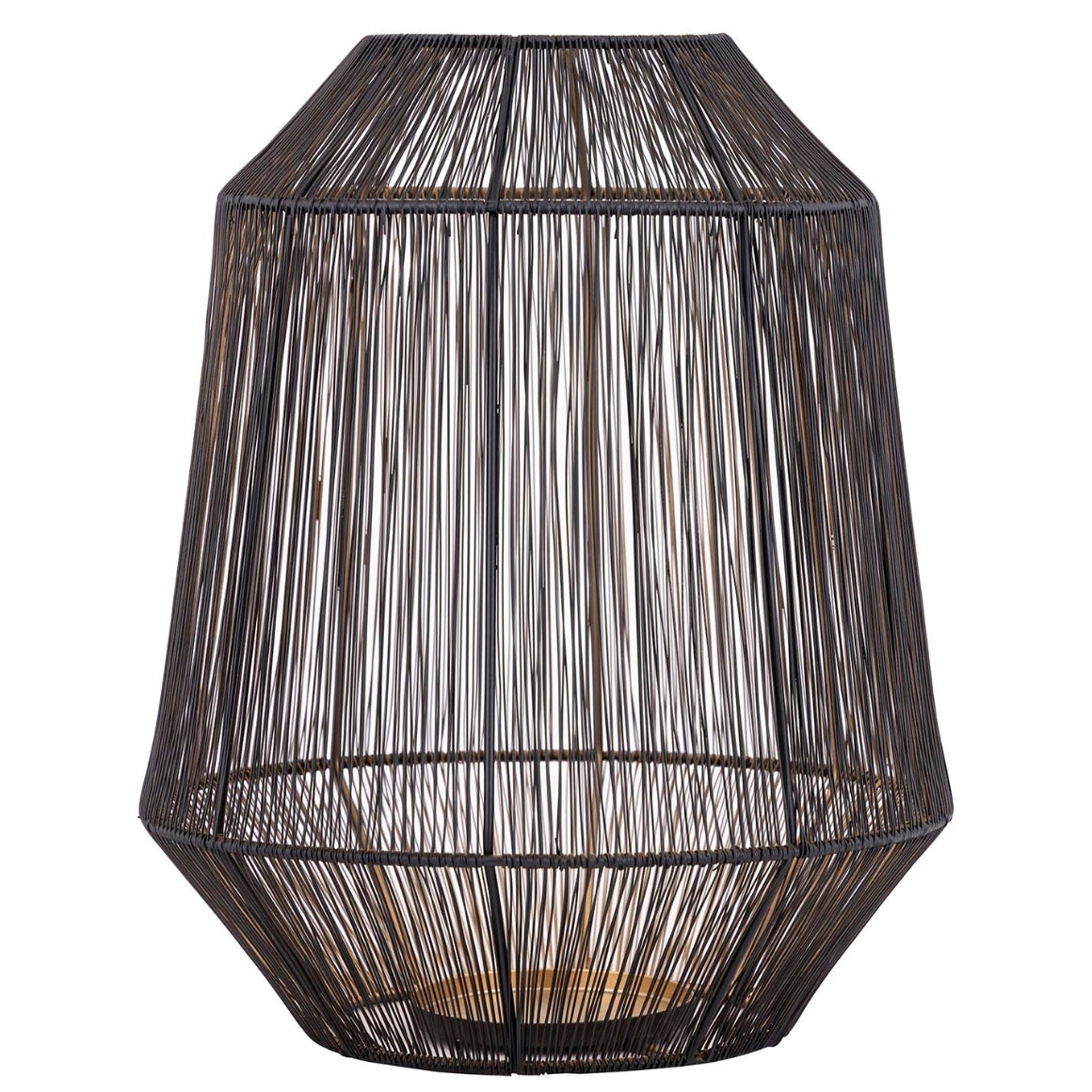 Ptmd Justy L Lantern Black/gold 38 Cm