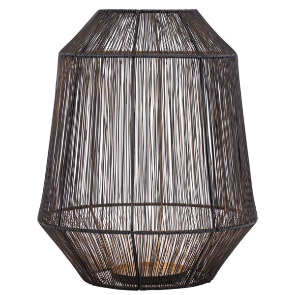 Ptmd Justy L Lantern Black/gold-colored 38 Cm