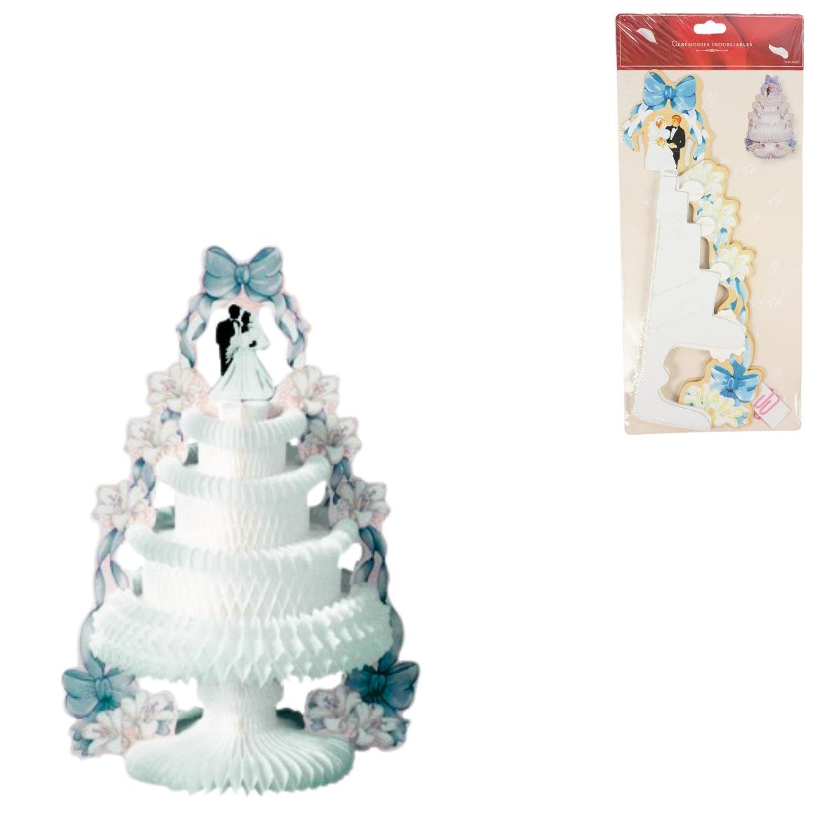 Table Decoration Wedding Cake Honeycomb Fan 29 Cm