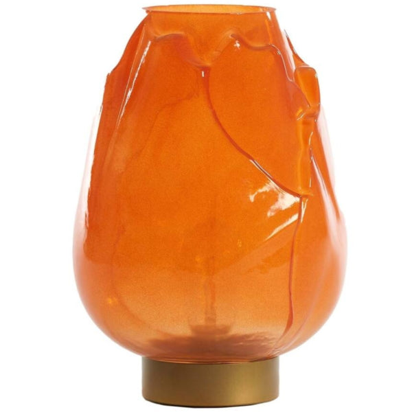 Light & Living Ginny Led Battery-operated Table Lamp Orange Gold 27 Cm