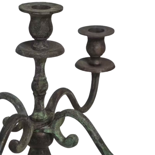 Candlestick Classic Antique Look Aluminium 78 Cm