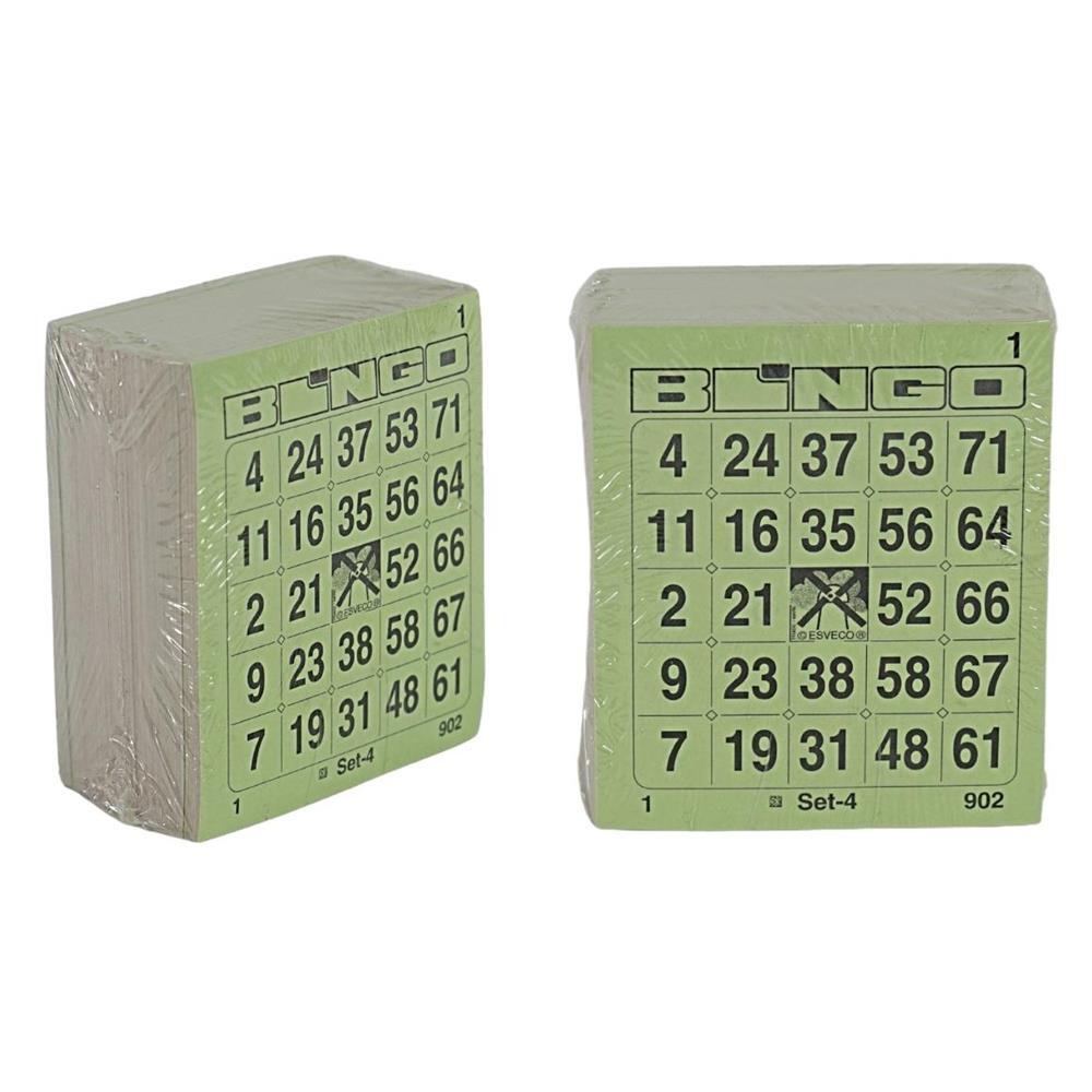 400054 Bingo Cards 1-75 Block 5 Thick Single