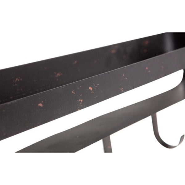 Woood Wall Shelf Akke Black 56 Cm