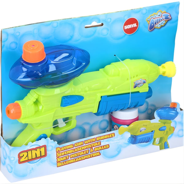 Eddy Toys Bubble Gun With 50 Ml Bubble Fluid 28 Cm