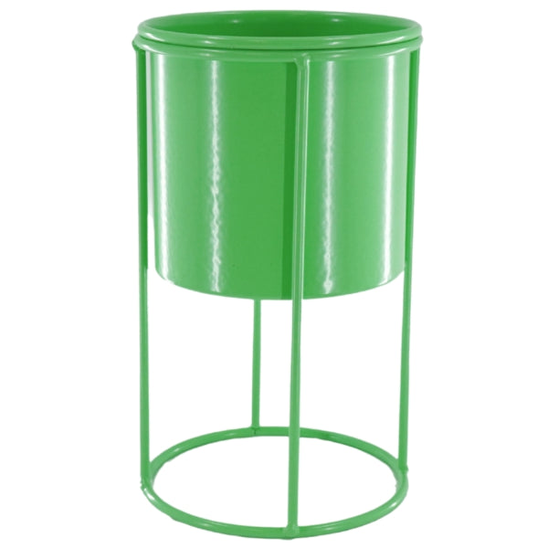 Housevitamin Maceta Con Soporte Metal Verde 19 Cm