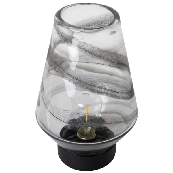 Lampada da Tavolo Ptmd Celester Led A Batteria Nera 23,5