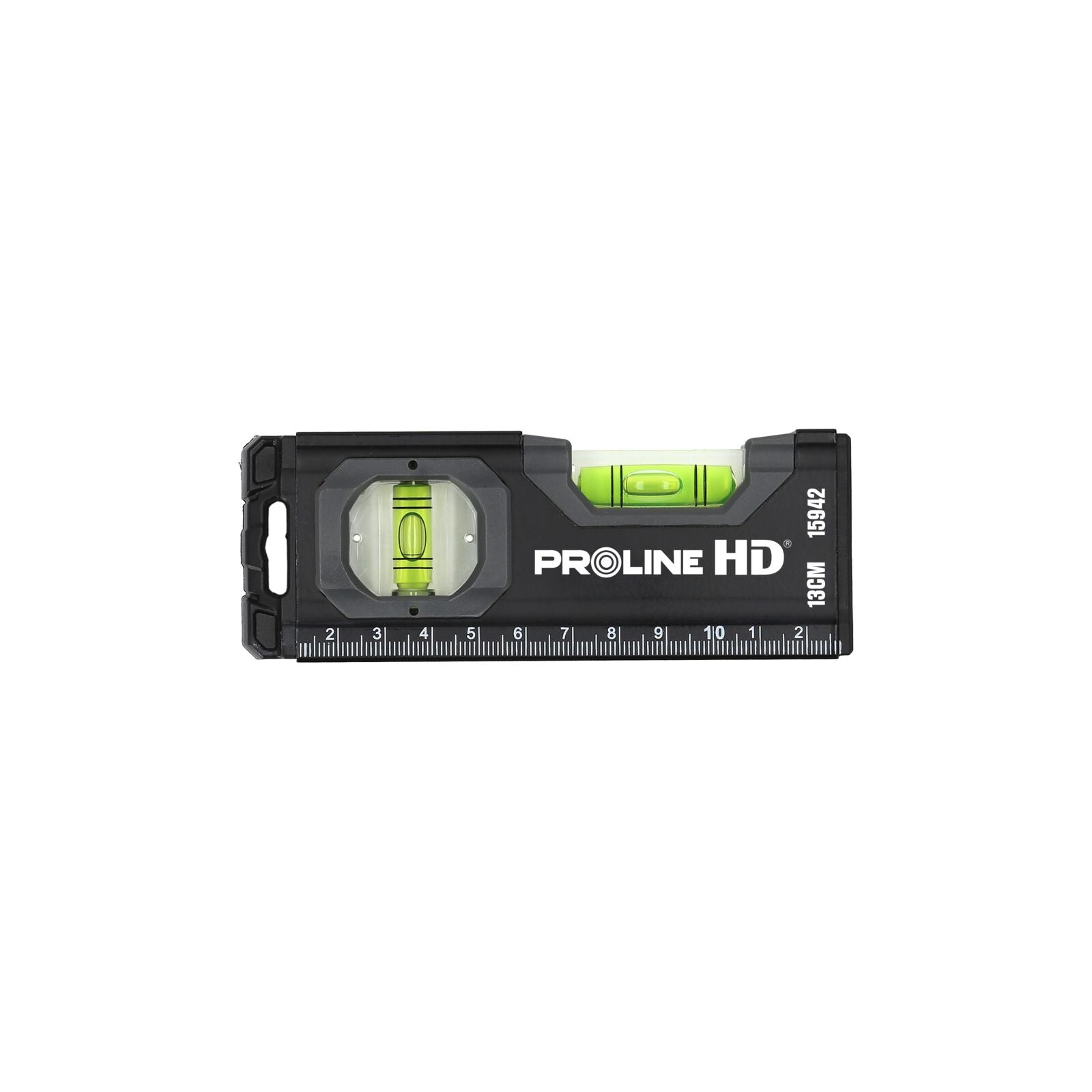 Vízmérték miniatűr megmunkált alumínium 0,5 mm/m mágnesezett 13 cm Proline Hd