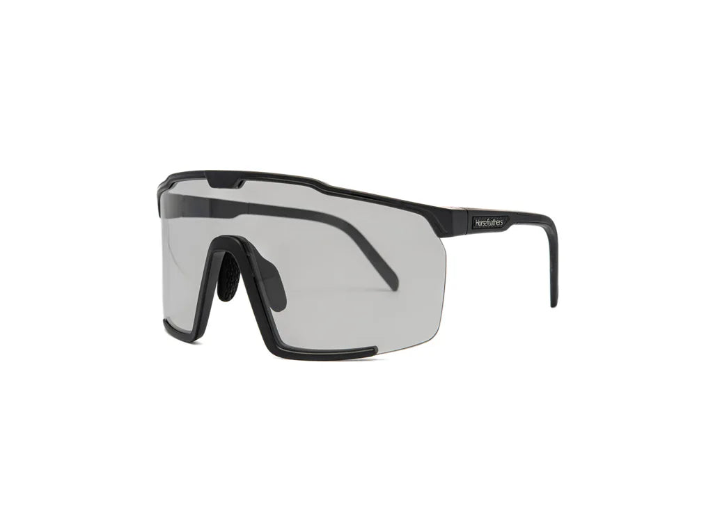 Lunettes de soleil de vélo photochromiques Horsefeathers Proton (noir mat/gris)