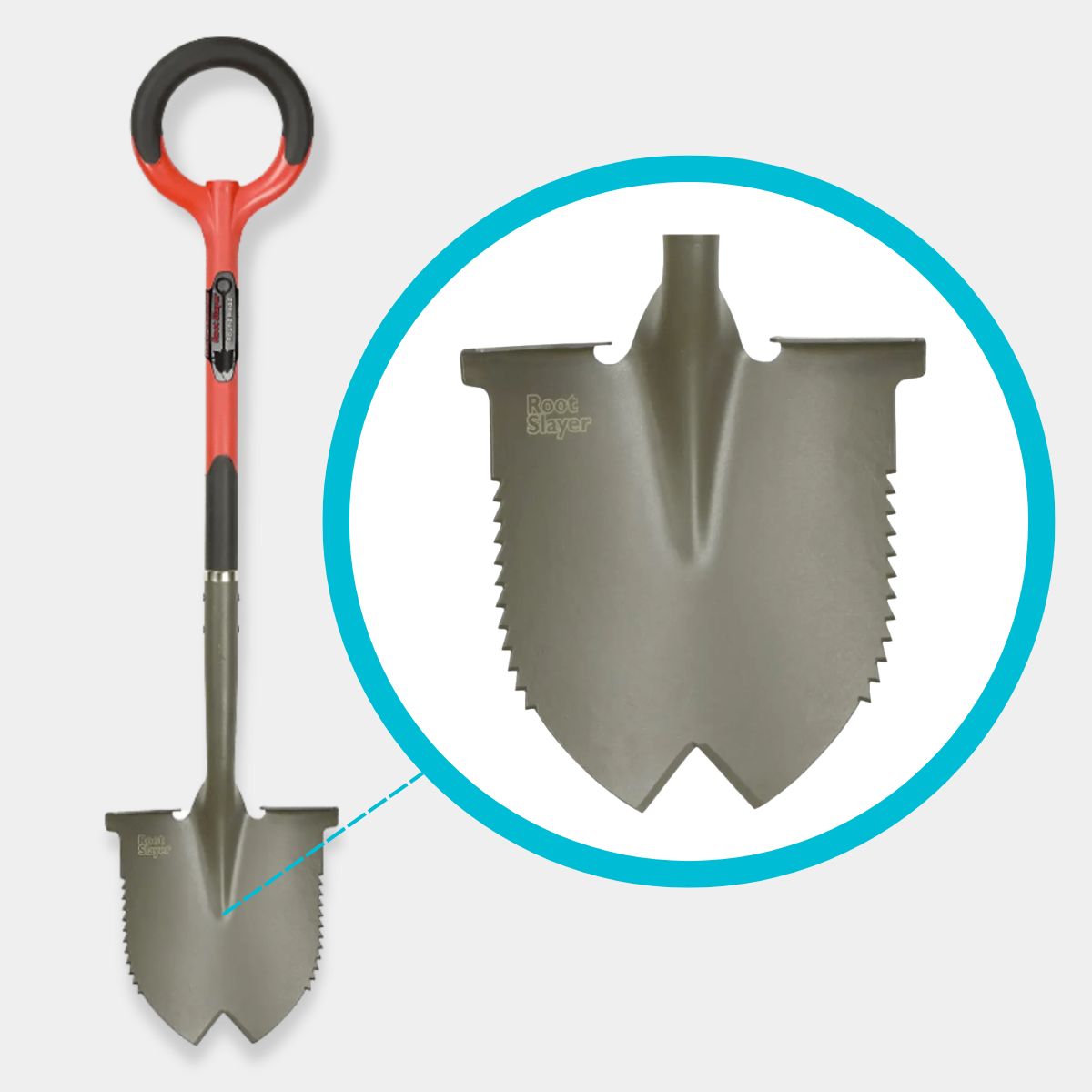 Root Slayer - Multipurpose Rund Spade Og V-kniv