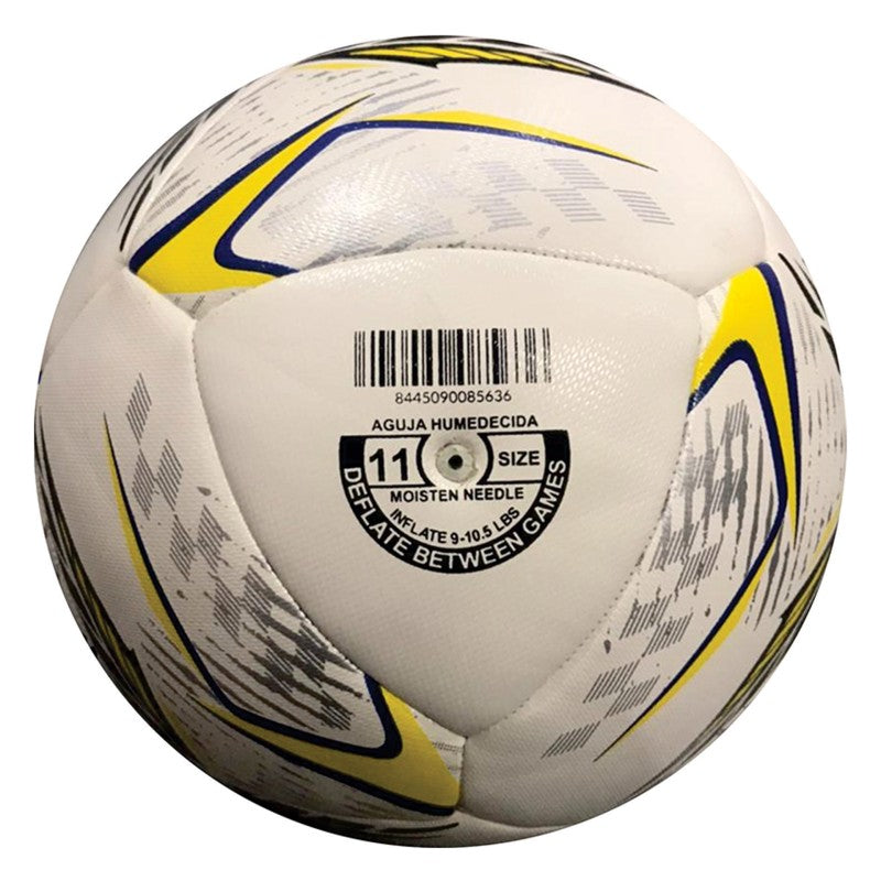 Ballon de football hybride Rox Strong blanc/jaune