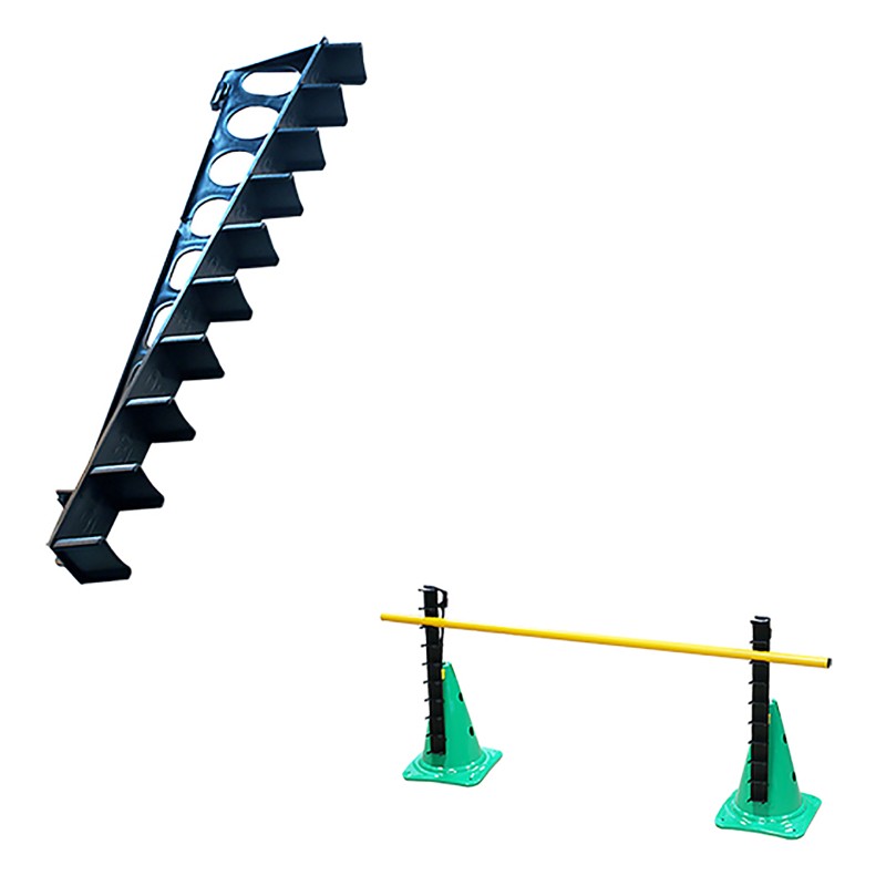 Regel med kobling til markørkegle De 32 40 og 50 cm med stativ til stang og ring Multicolor