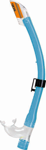 Tubo de snorkel infantil Seac Fiji com válvula de sopro azul **