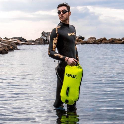 Seac Safe Dry Bóje na plavání žlutá 28 litrů