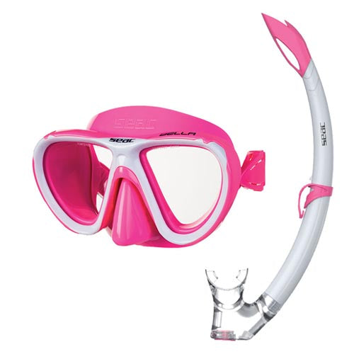 Seac Children's Snorkel Set Bella Color Silicone Pink