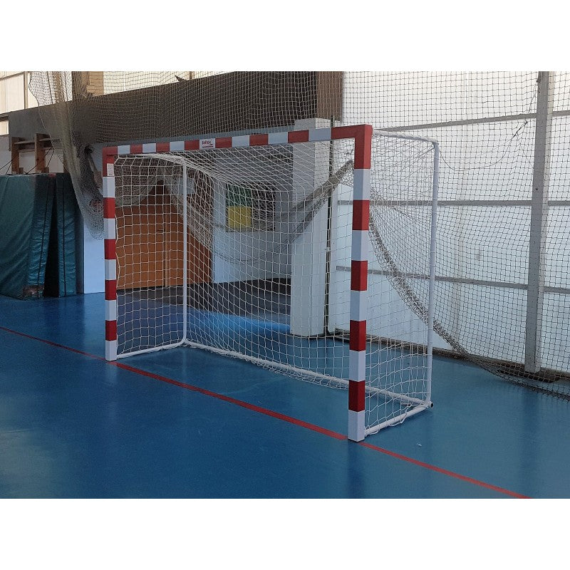 Комплект 2 метални движими врати за футзал/хандбал 80x80 mm с кръгла тръбна основа