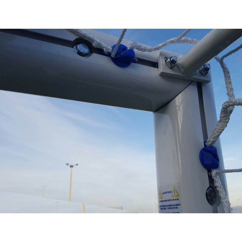 Zestaw aluminiowych bramek do piłki nożnej 11 bramek ruchomych 120x120 wielokolorowy