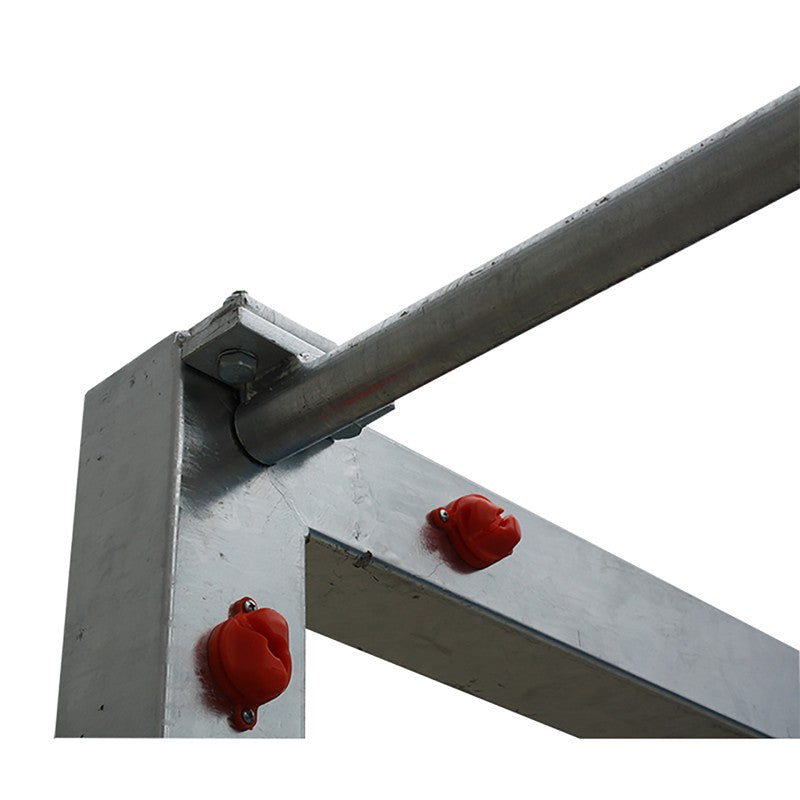 Zestaw ocynkowanych bramek do futsalu i piłki ręcznej, ruchomych 80x80 mm z podstawą 80x40 mm, wielokolorowy