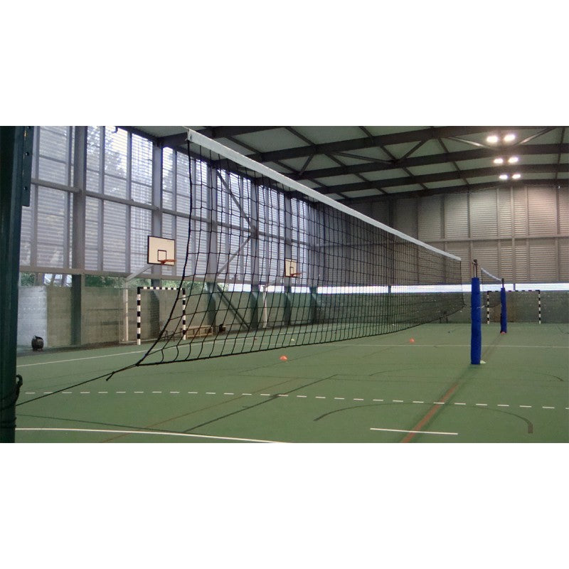Set Of 3 Fixed Volleyball Posts For Double Court