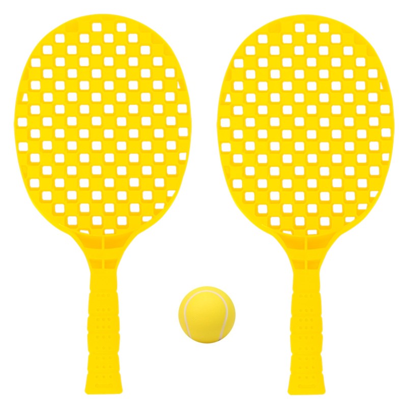 Conjunto Shuttleball - Para uso somente com bola de espuma Amarillo ÚNICA