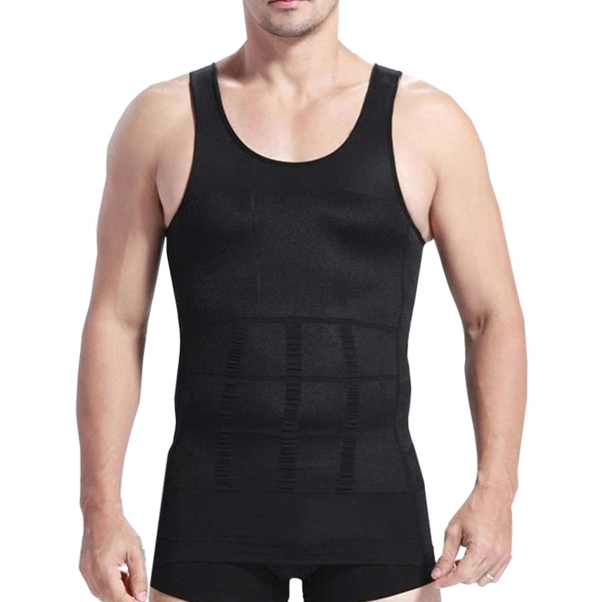 Slim skjorte herre - sort - M