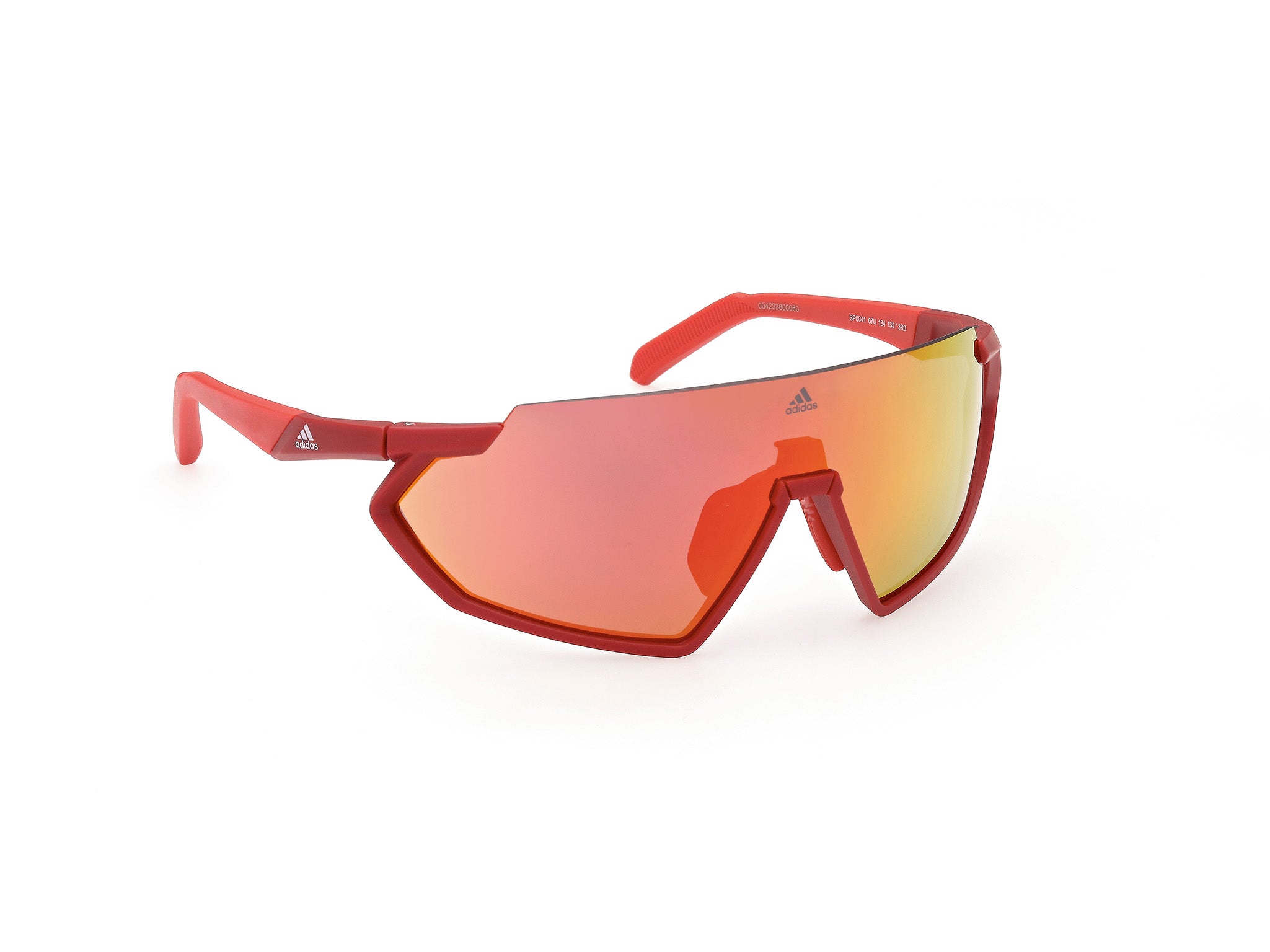Okulary przeciwsłoneczne Adidas Sport Sp0041 Matte Red/bordeaux Mirror