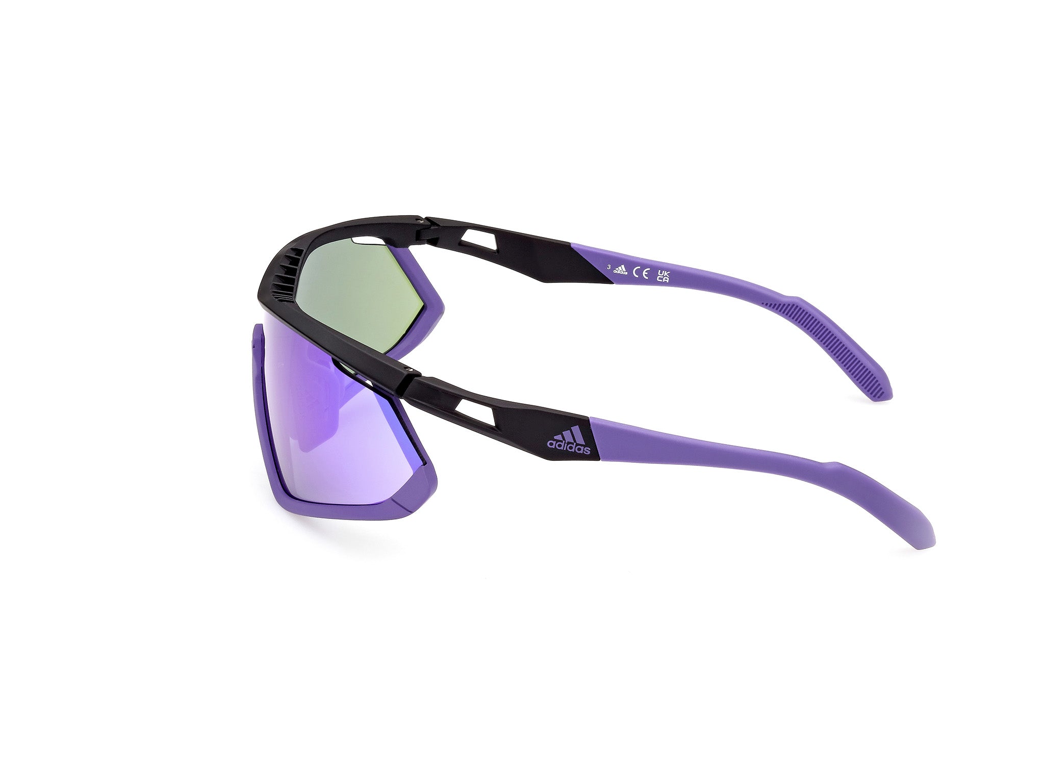 Okulary przeciwsłoneczne Adidas Sport Sp0055 Czarne/gradientowe lub lustrzane fioletowe