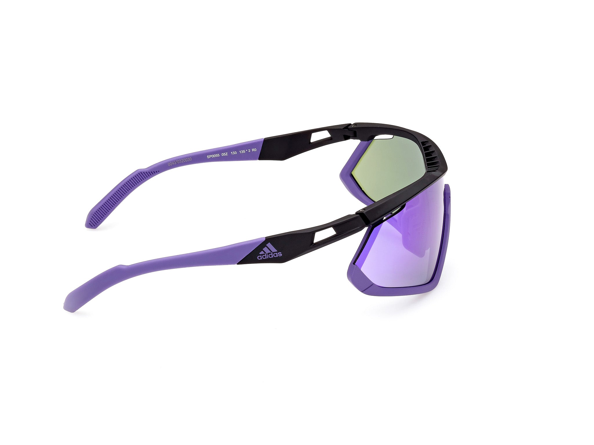 Okulary przeciwsłoneczne Adidas Sport Sp0055 Czarne/gradientowe lub lustrzane fioletowe