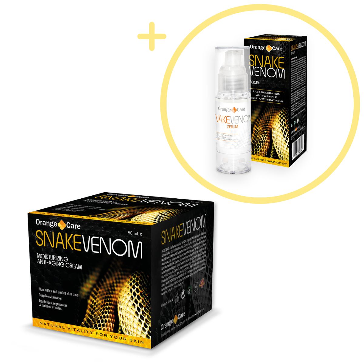 Orange Care – Snake Venom Face Cream 50ml + Serum 30ml