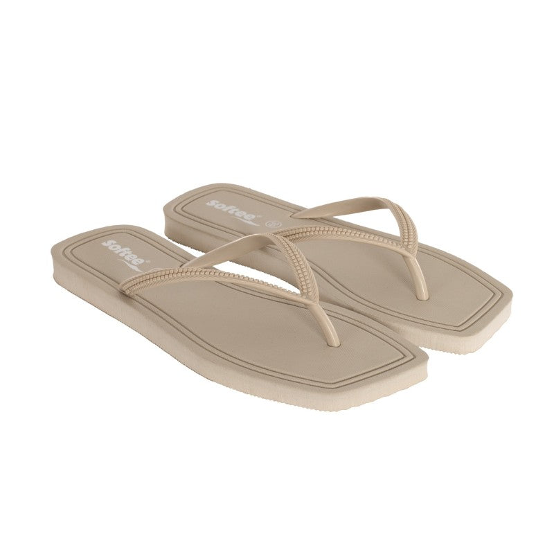 Softee Capri Flip Flops Green Militar