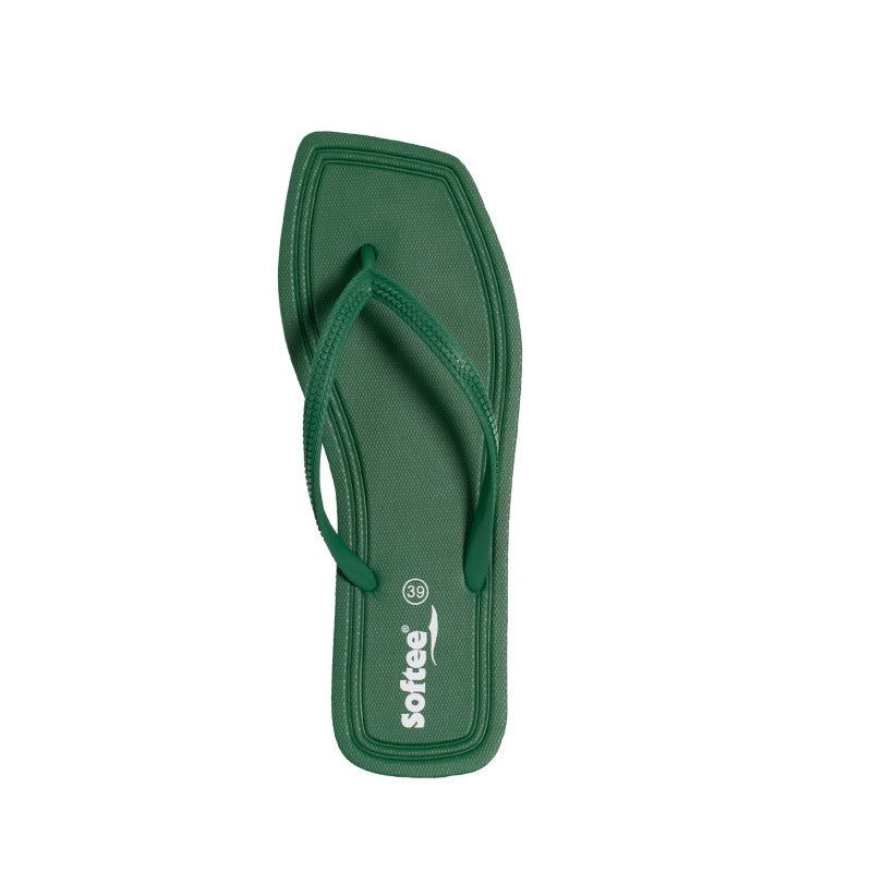 Softee Capri Flip Flops Verde Militar