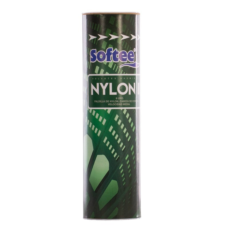 Softee Nylon Ii Volante Bádminton 6 Unidades Amarillo ÚNICA