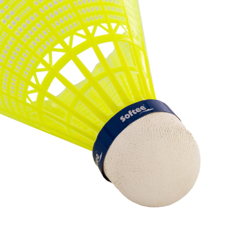 Softee Nylon Ii Volante Bádminton 6 Unidades Amarillo ÚNICA