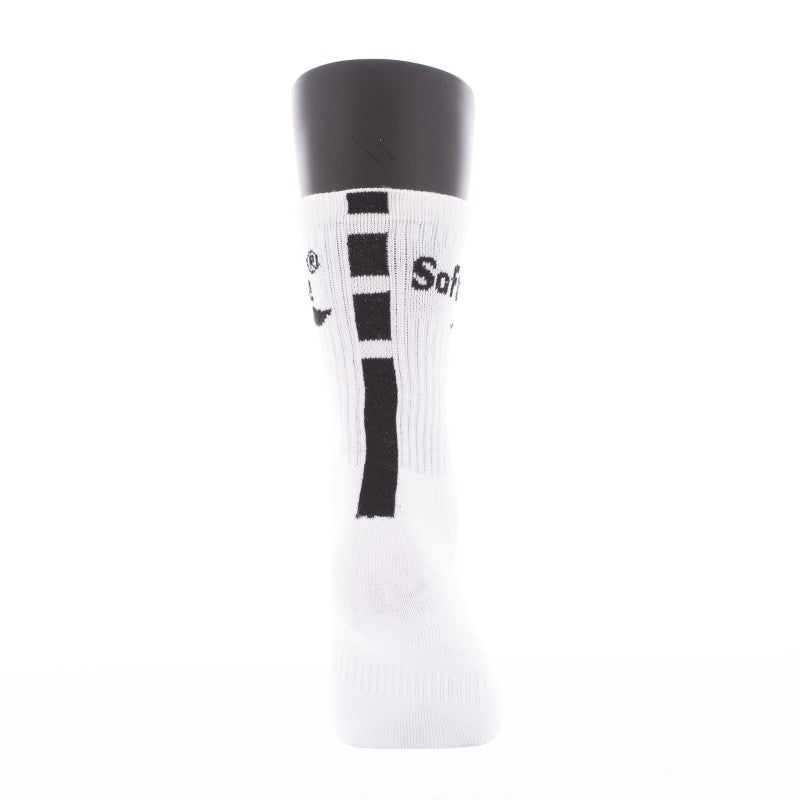 Calcetines Media Pierna Softee Premium Blanco/Negro 35-38