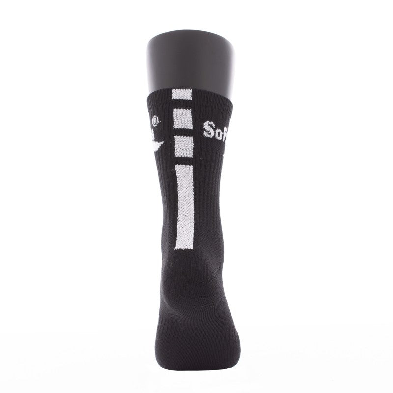 Softee Premium Halfhoge Sokken Zwart/Blanco 35-38