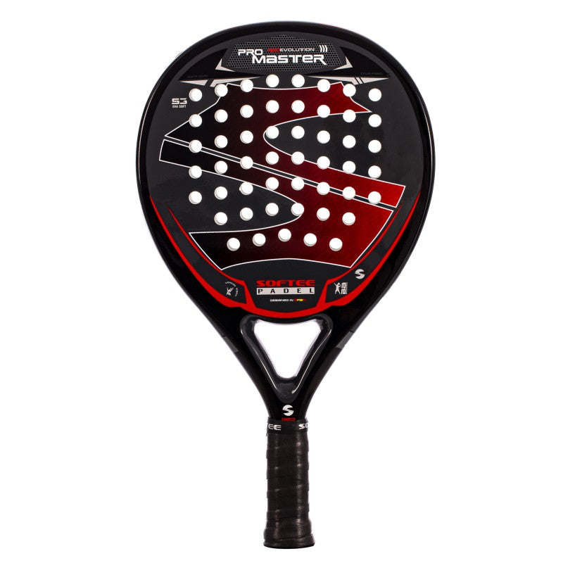 Rakieta Padel Softee Pro Master Evolution czerwona, wielokolorowa