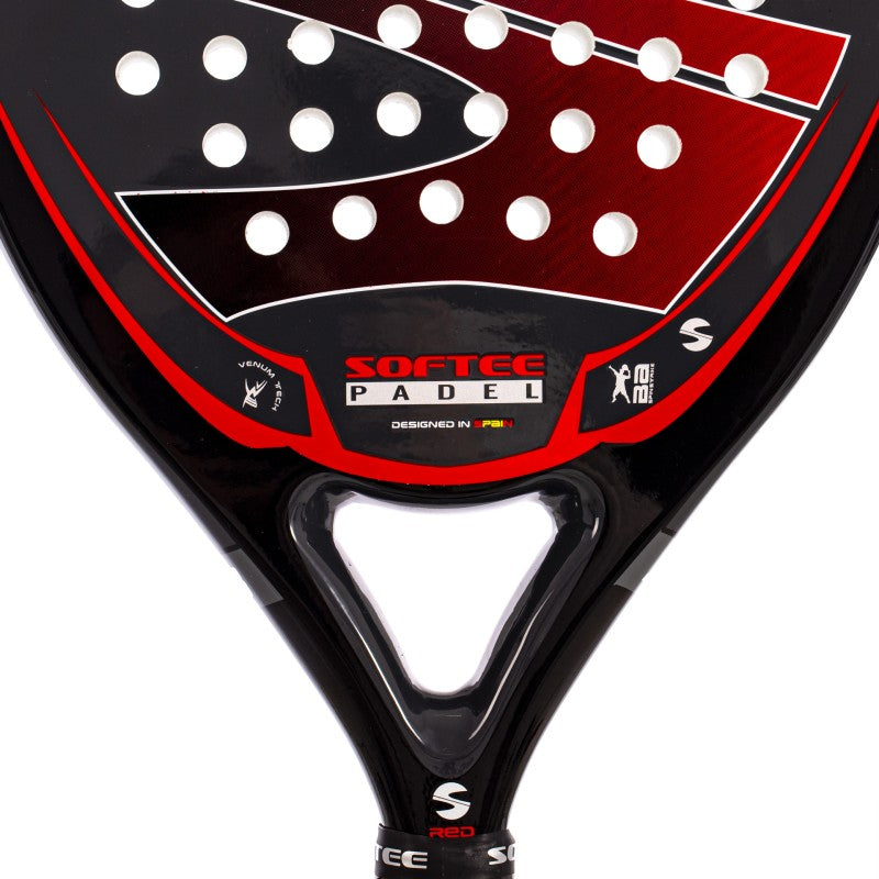 Rakieta Padel Softee Pro Master Evolution czerwona, wielokolorowa