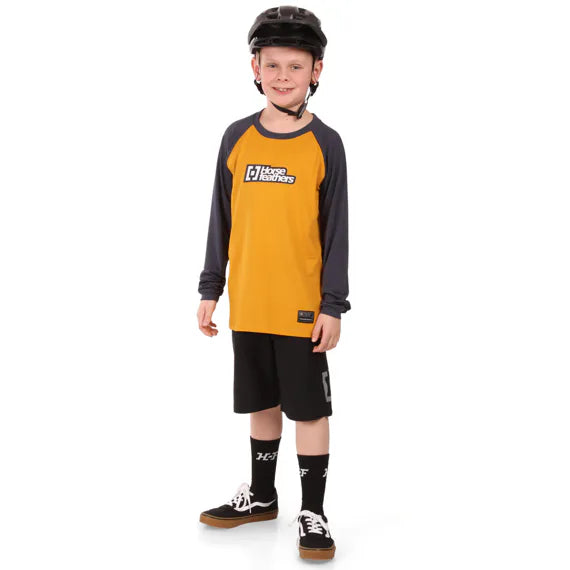 Horsefeathers Spike Ls Youth Bike Jersey (слънчоглед/индиго)
