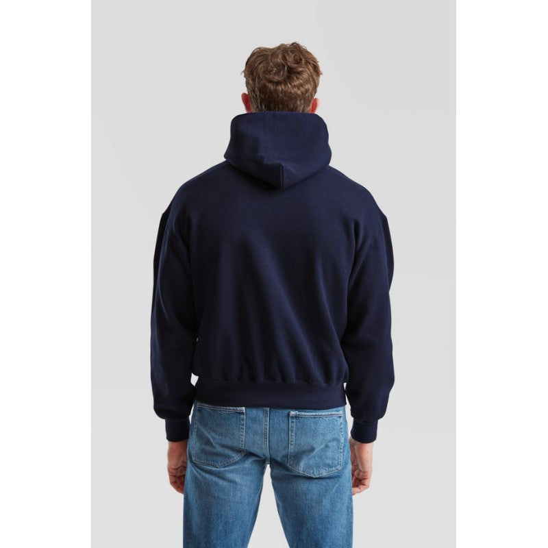 Sudadera Fruit Of The Loom Supercotton Felpa con cappuccio Adulto Nero